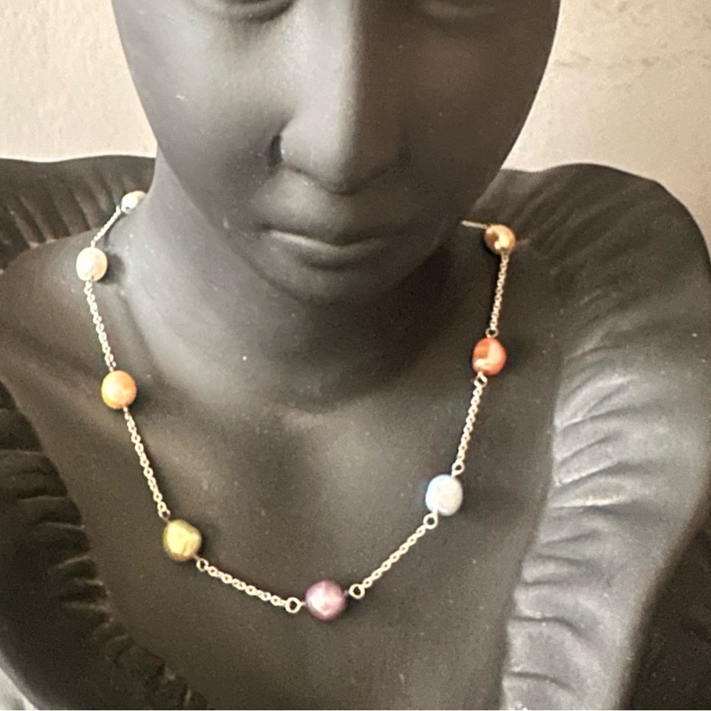 Multicolor Pearl Necklace